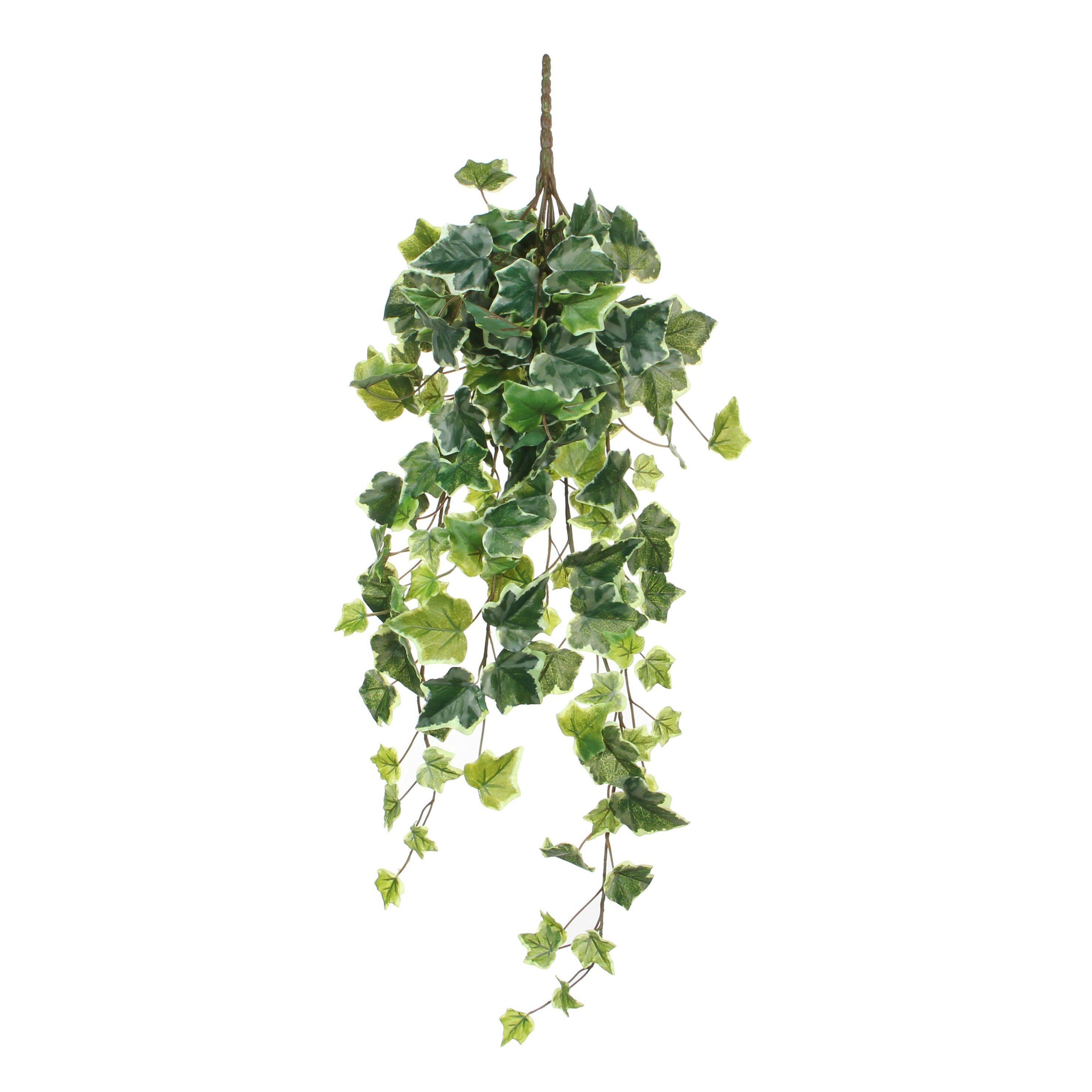 Kunstpflanze Mica Decorations Efeu haengend gruen bunt - l71xb20xh15cm, Mica Decorations, Höhe 71 cm