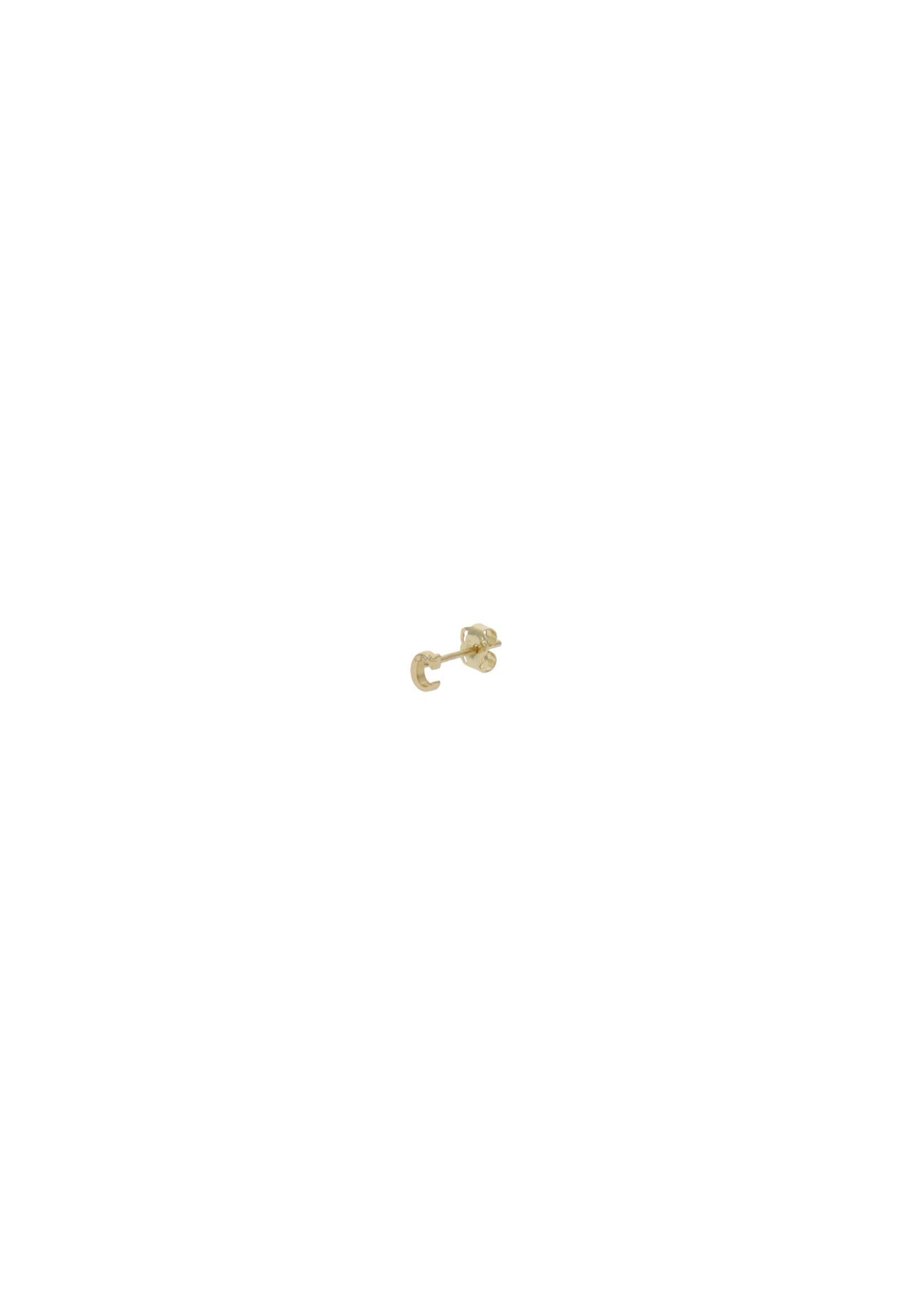 JuwelmaLux Single-Ohrstecker Single-Ohrstecker Gold Buchstabe inkl. Schmuckschachtel Gold (1-tlg), 585/000, Single-Ohrstecker "C" Damen