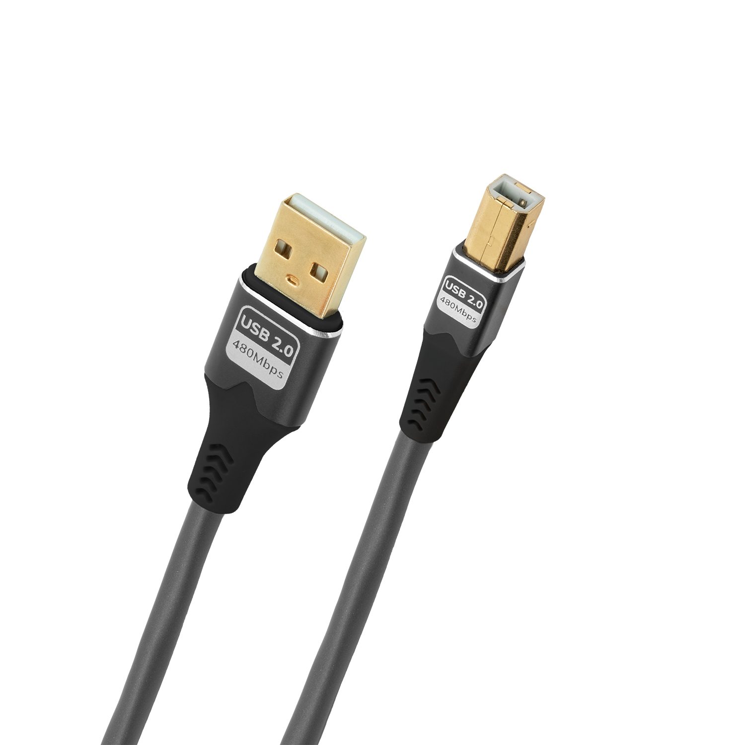 Oehlbach Pulse AB USB-Kabel, USB 2.0 Typ-A, USB 2.0 Typ-B (1000 cm), Daten- und Ladekabel, Effektive Schirmung, Flexibel