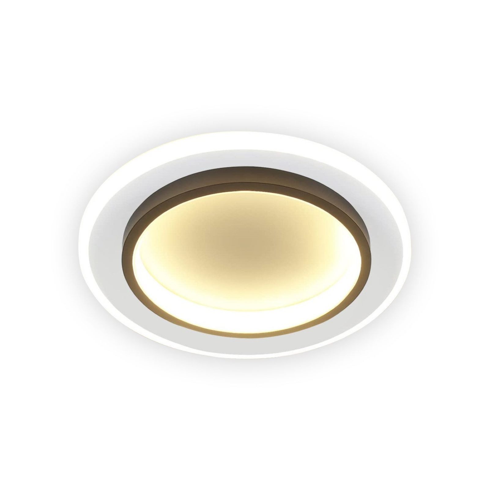 Nettlife LED Deckenleuchte Schwarz 3000K 16W/14W günstig online kaufen