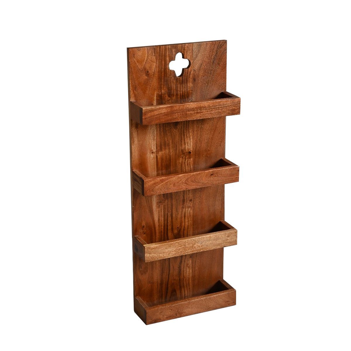 Sitheim® Wandregal Massives Küchenregal ROMEO 80cm Akazienholz Wandregal – Bild 4 von 5