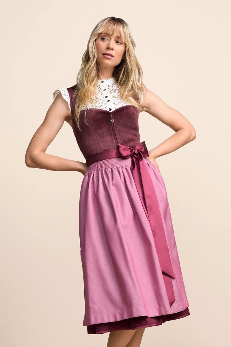 Krüger Dirndl Krüger Dirndl - Dirndl Royce (70cm) - bordeaux