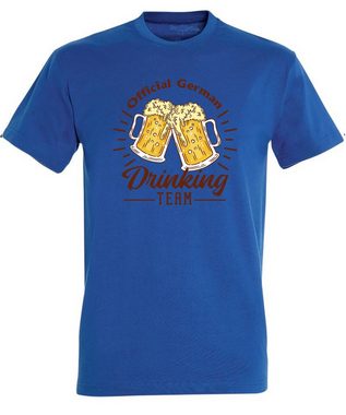 MyDesign24 T-Shirt Herren Fun Print Shirt - Oktoberfest official Drinking Team Baumwollshirt mit Aufdruck Regular Fit, i304