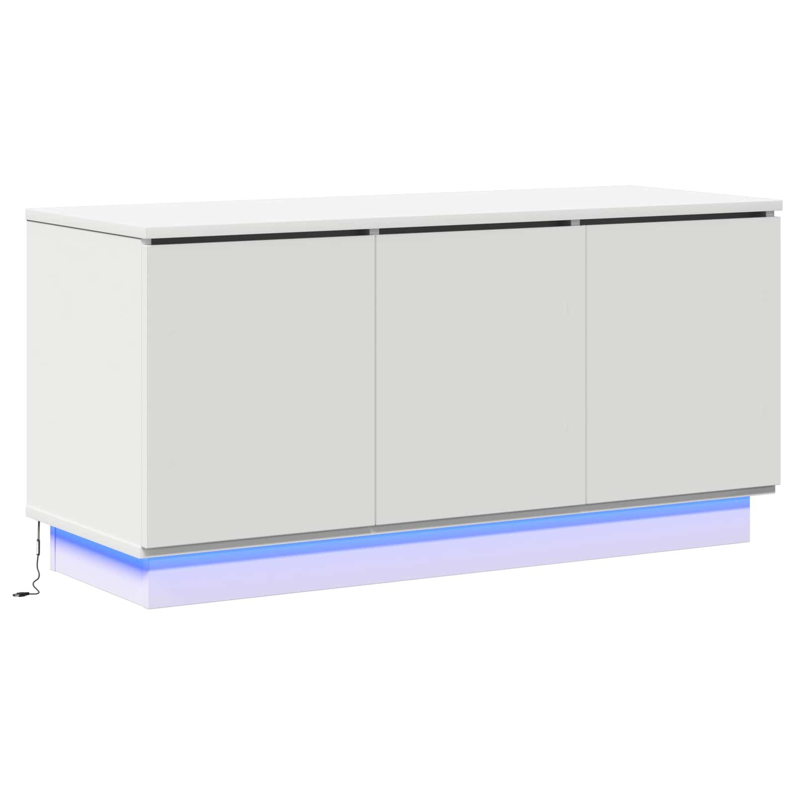 vidaXL TV-Schrank TV-Schränk 100 x 38 x 49 cm Weiß Holzwerkstoff (1-St)
