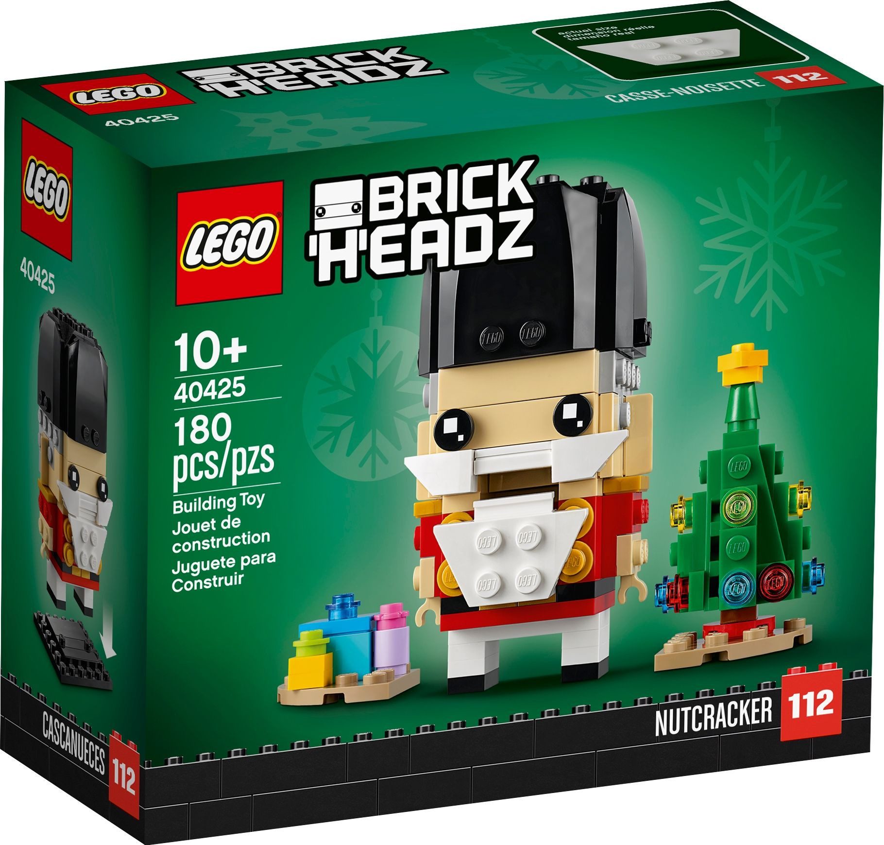 LEGO® Spiel LEGO 40425 BrickHeadz Nussknacker Weihnachtsspielzeug mit Weihnachtsba