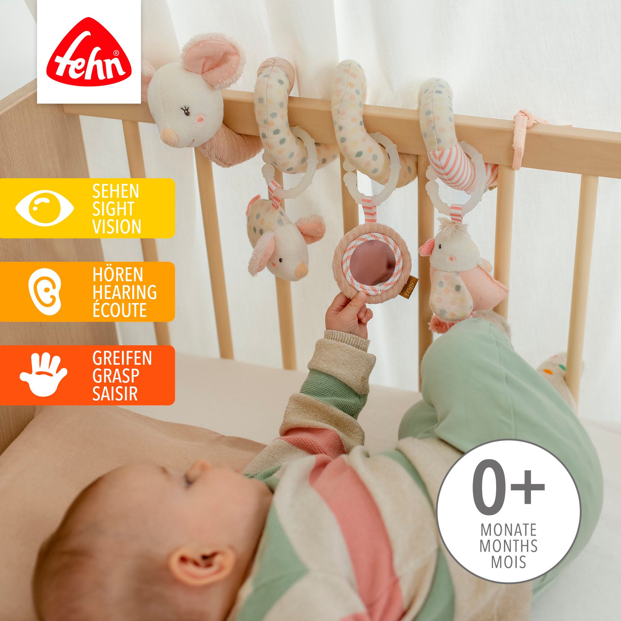 Fehn Greifspielzeug feehnLAND, Activity-Spirale Maus günstig online kaufen