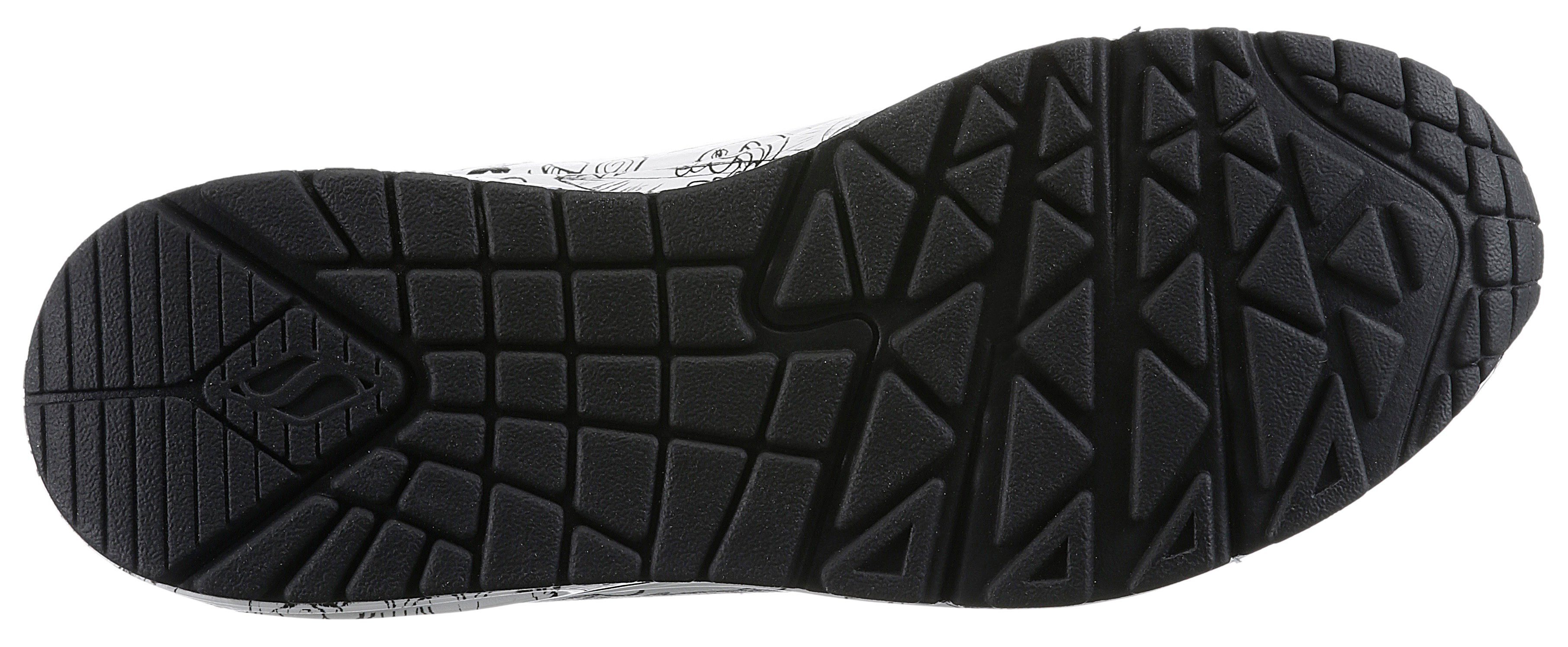 Skechers UNO-PROCESS SKETCH Sneaker mit coolem Sketchprint, Freizeitschuh, Halbschuh, Schnürschuh