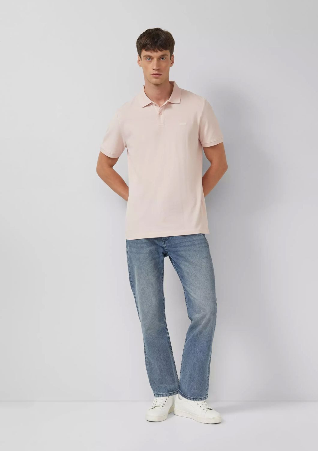 s.Oliver Poloshirt Basic (1-tlg) Piqué, Kragen, Knöpfe, Logo-Stickeri