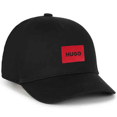 HUGO Baseball Cap HUGO Kids Kappe schwarz mit Patch Front Logo