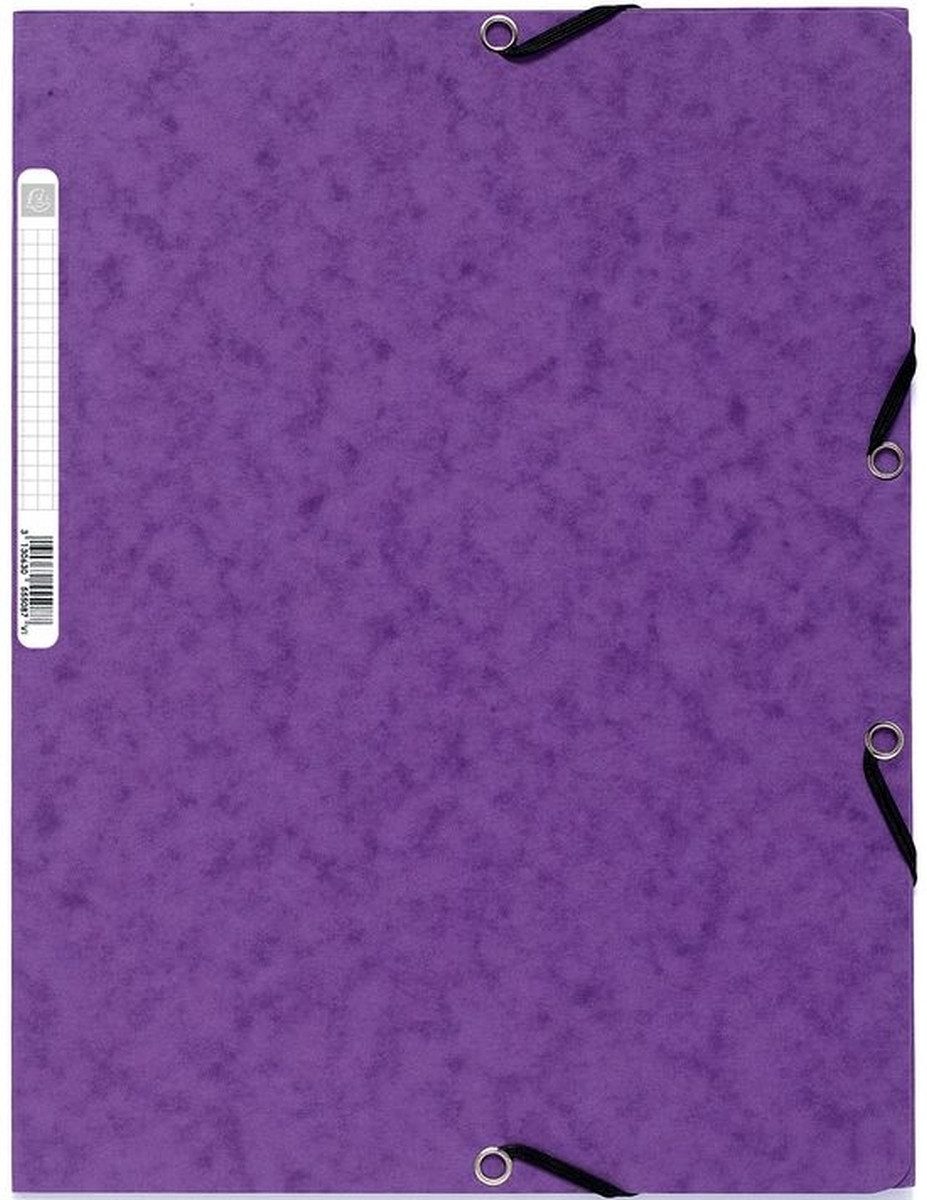 EXACOMPTA Fächermappe Eckspannmappe Nature Future A4 Manila-Karton 400g violett
