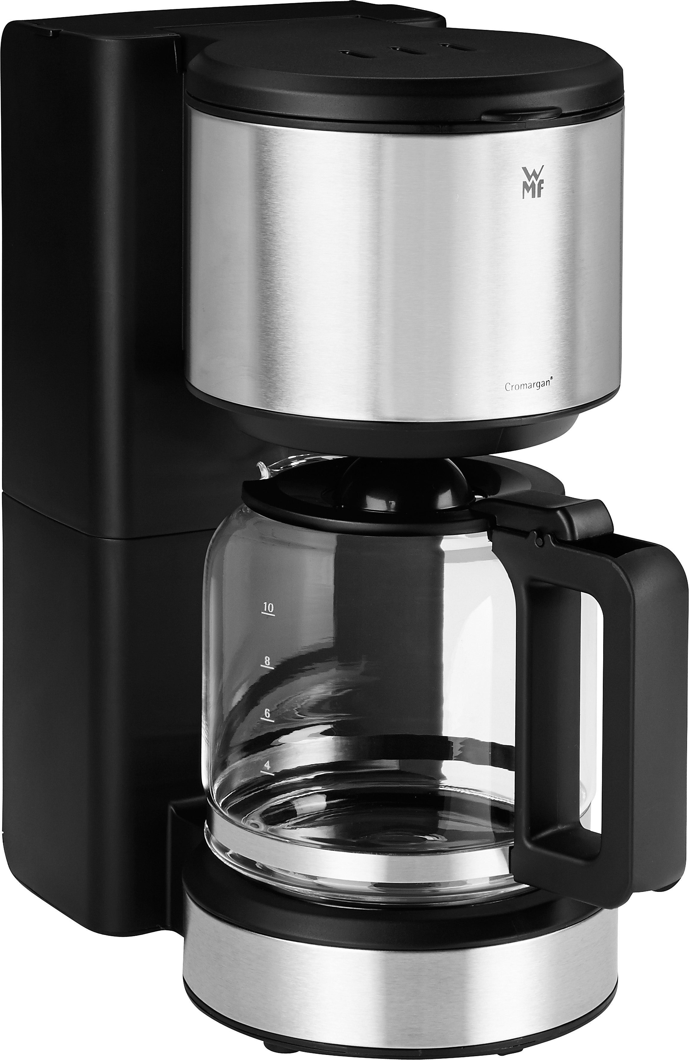 WMF Filterkaffeemaschine Stelio Aroma, 1,25l Kaffeekanne, Papierfilter, mit  Glaskanne, Filterhalter herausnehmbar | Filterkaffeemaschinen