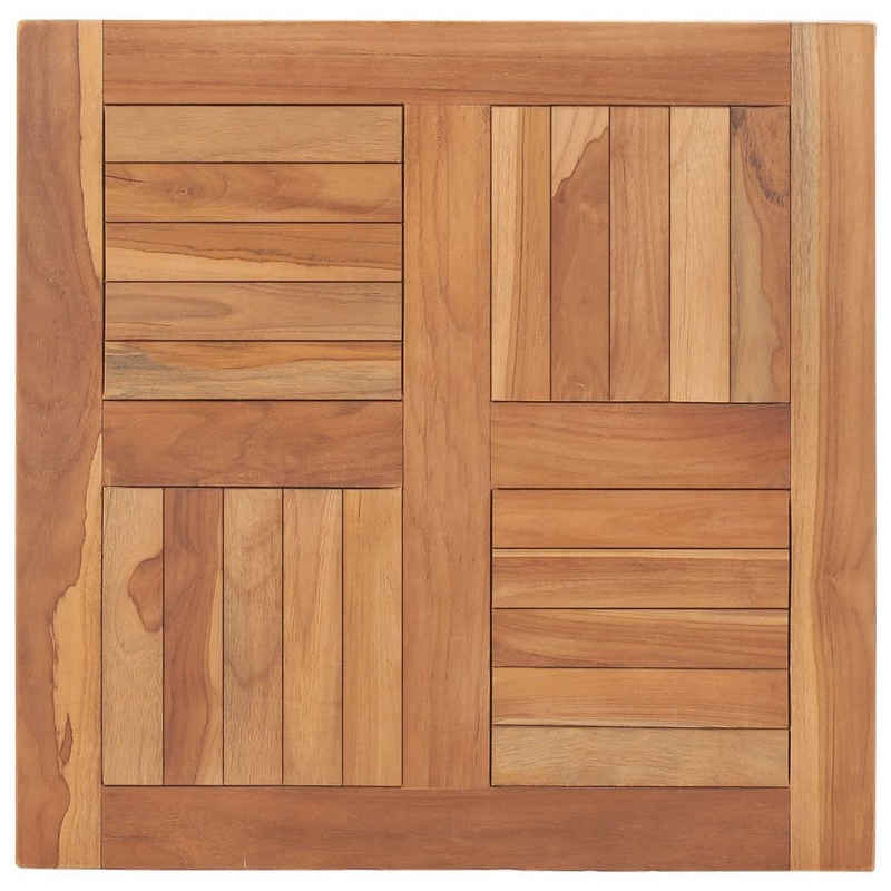 vidaXL Tischplatte Tischplatte Massivholz Teak 60×60×2,5 cm (1 St)