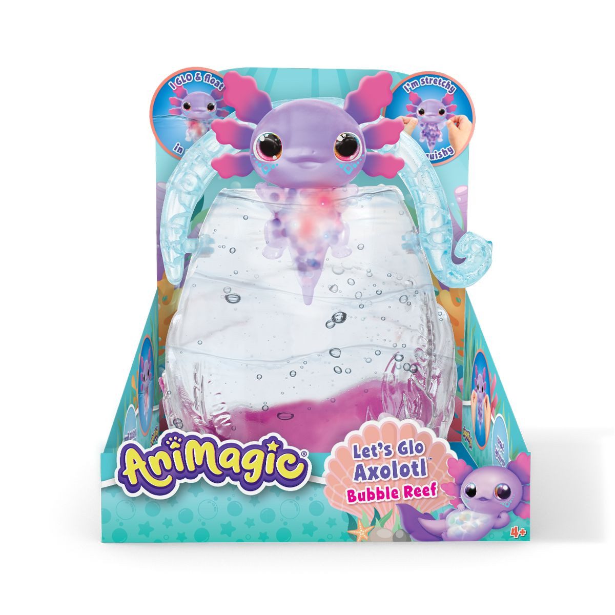 Goliath B.V. Spielfigur Animagic Spielfigur Lets Glo Axolotl Aquarium