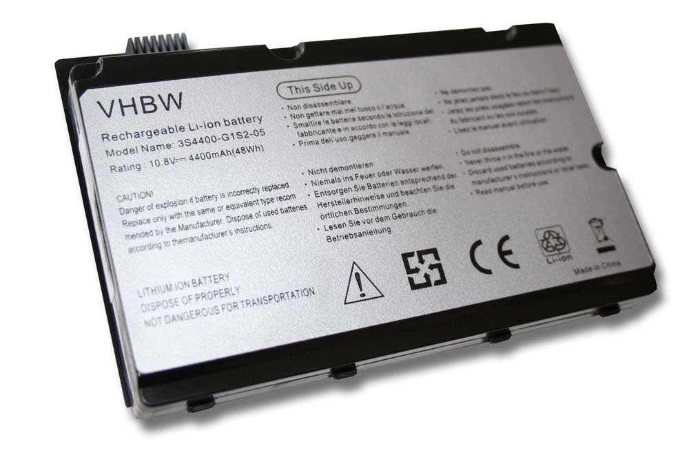 vhbw kompatibel mit Gericom Supersonic P55IM Laptop-Akku Li-Ion 4400 mAh (10,8 V)