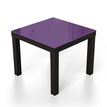 DEQORI Couchtisch 'Unifarben - Violett', Glas Beistelltisch Glastisch modern