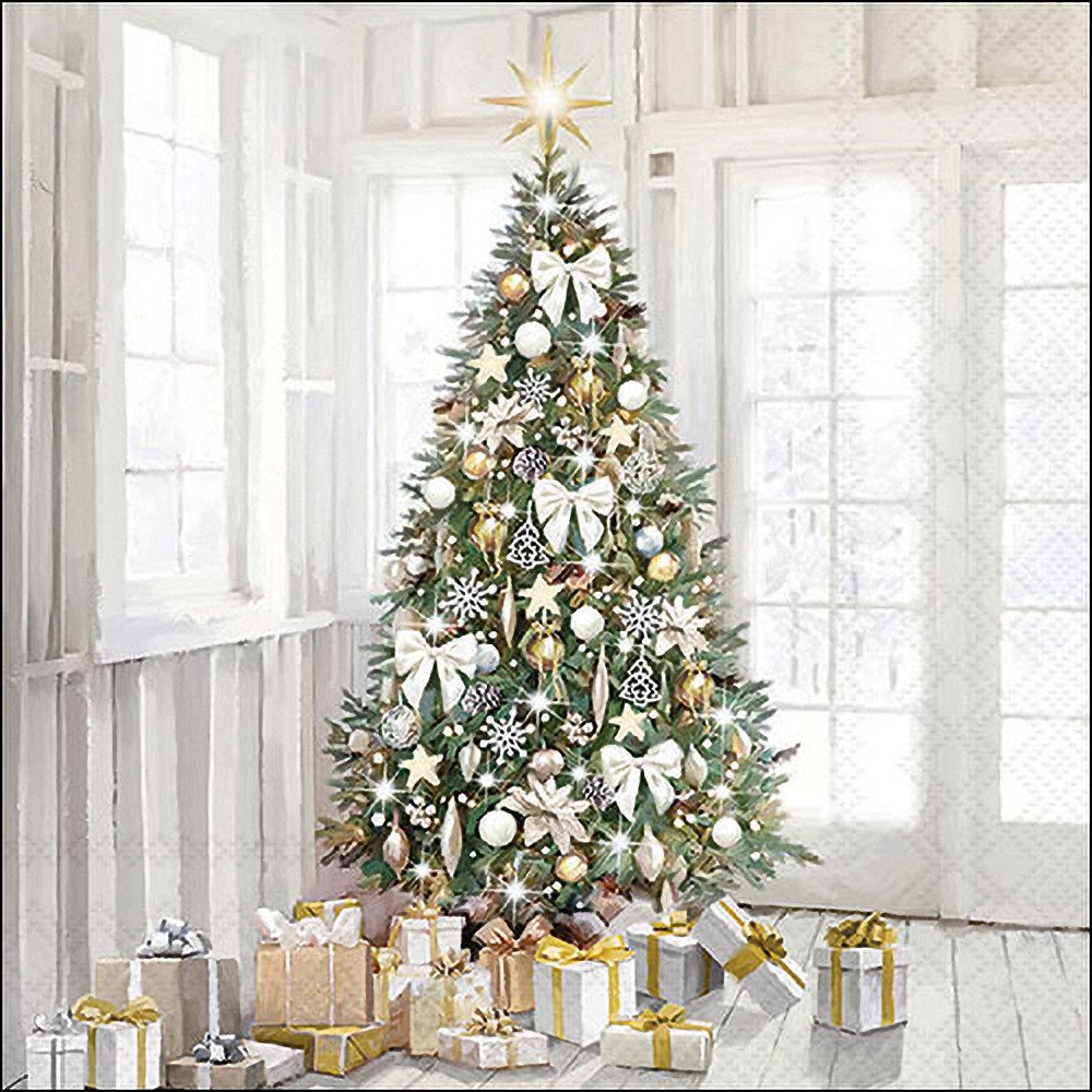 Ambiente® Papierserviette Modern Christmas Tree, (20 St), 20 Stück