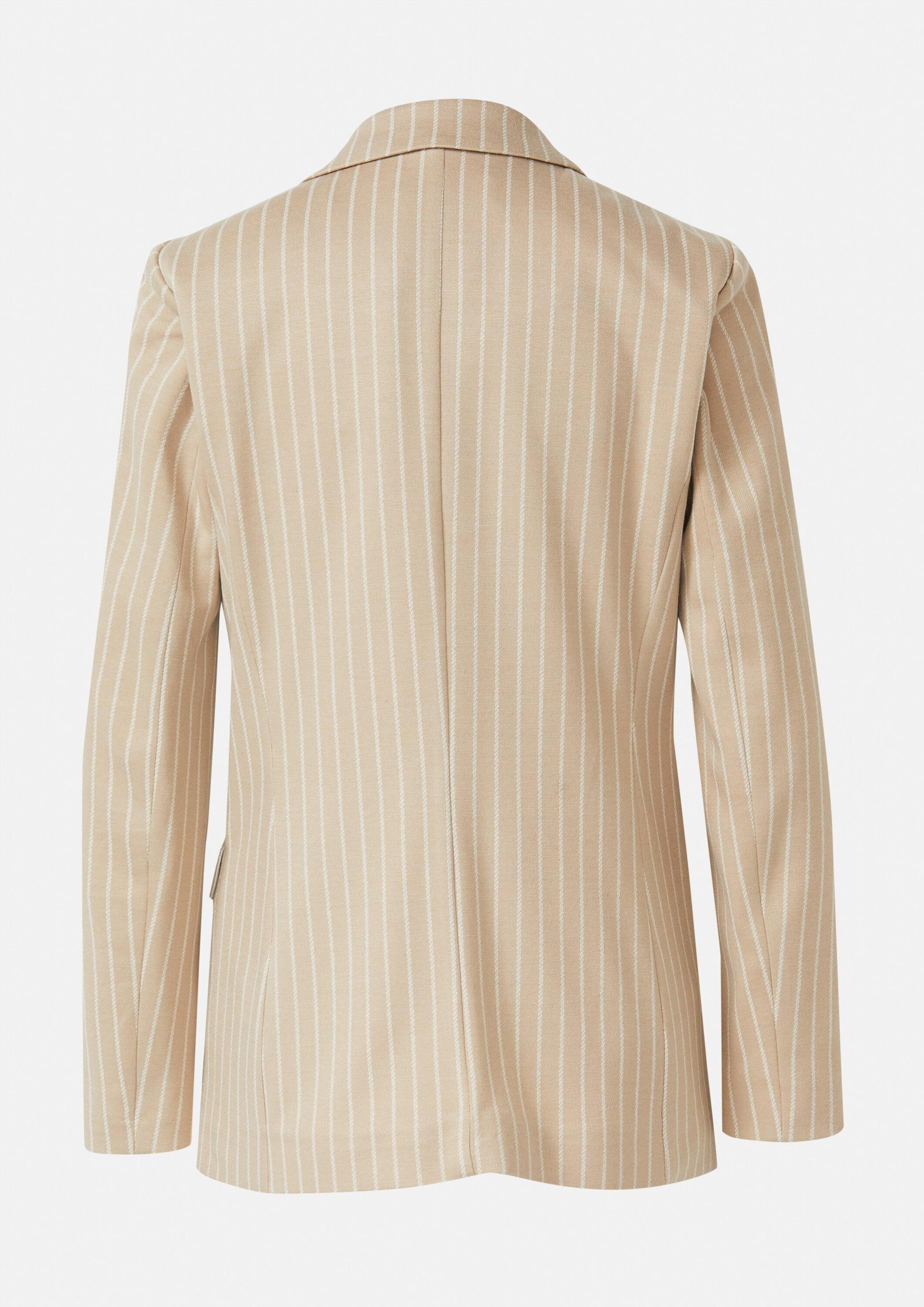comma Jackenblazer Indoor-Blazer Jersey-Blazer mit Nadelstreifen