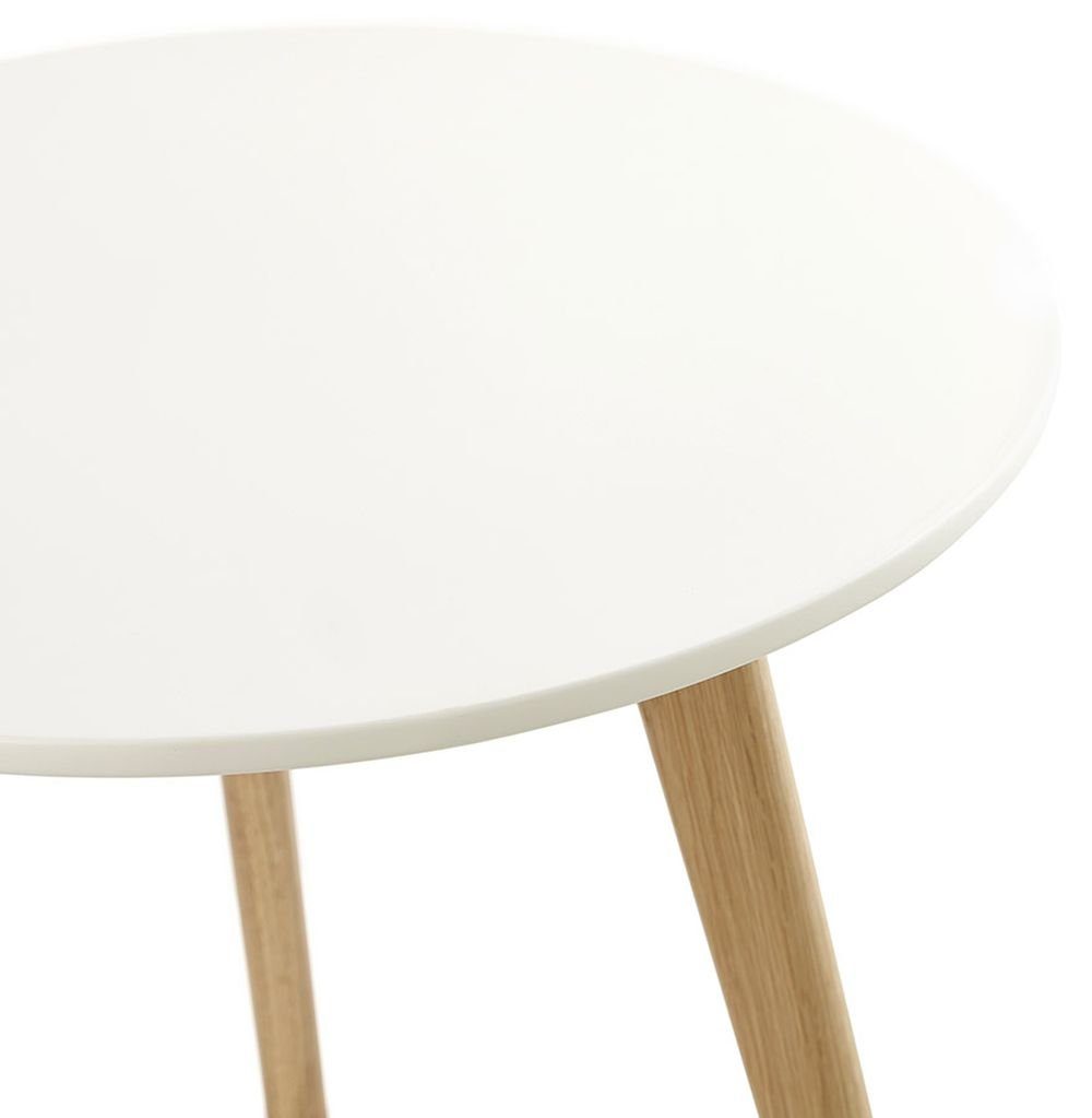 KADIMA DESIGN Beistelltisch 45 Tischset 50 x x Weiß 50 Holz Weiss PINA (white)