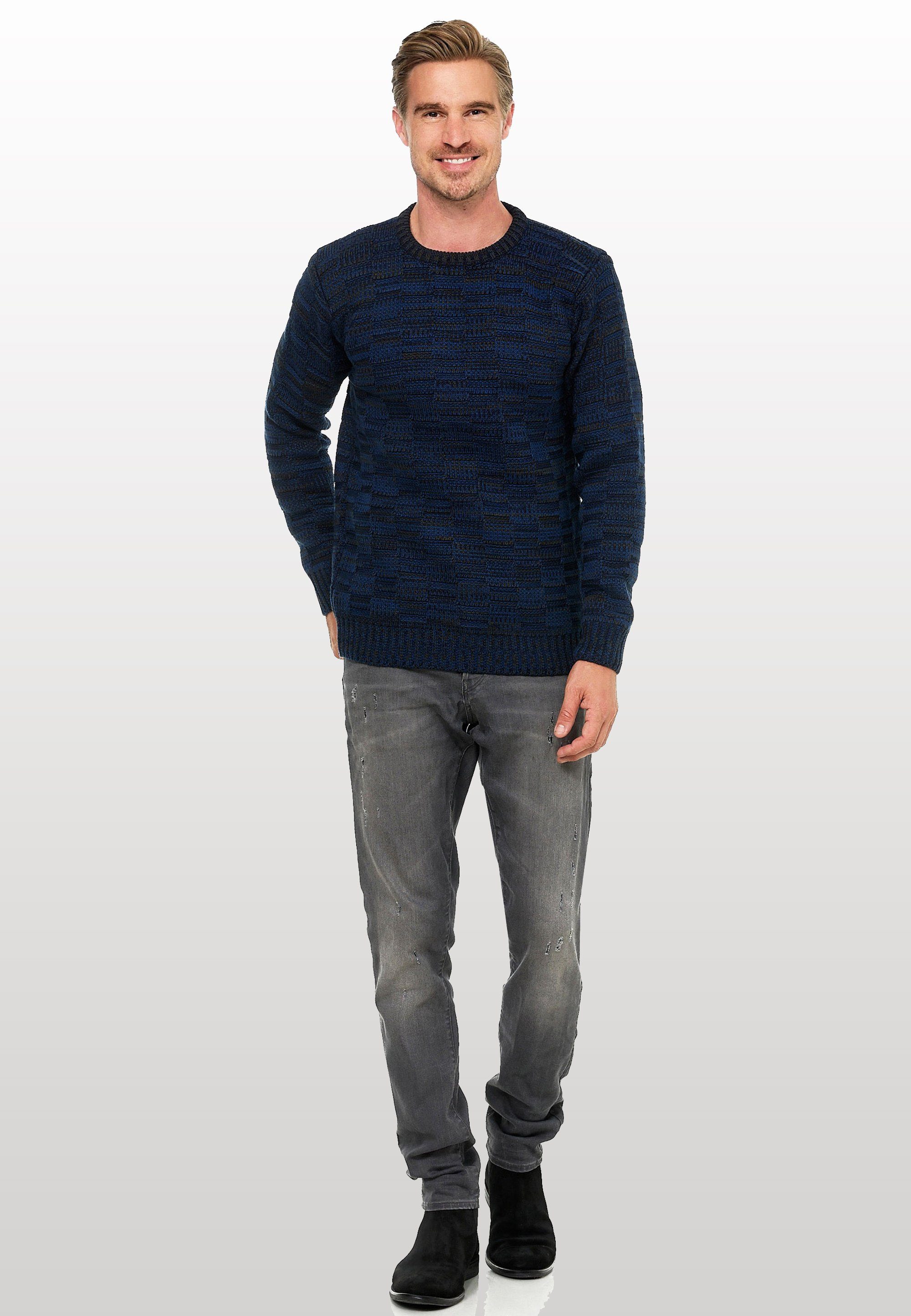 Rusty Neal Strickpullover mit dezenter Musterung und Strick-Design