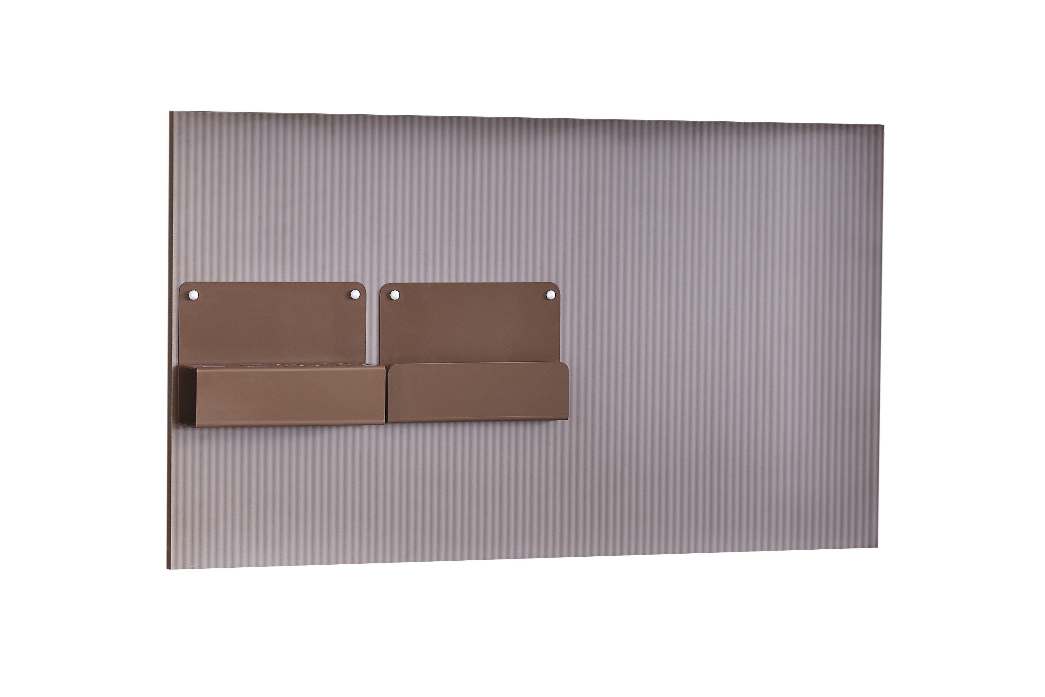 Möbel-Zeit Wandboard SHADOW– Modernes Riffel-Design in Beige/Creme – 120 x 68 cm