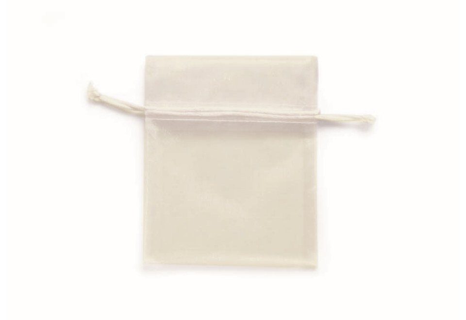 Glorex Bastelnaturmaterial Glorex Organzasäckchen creme, 8 x 10 cm, 6 Stück