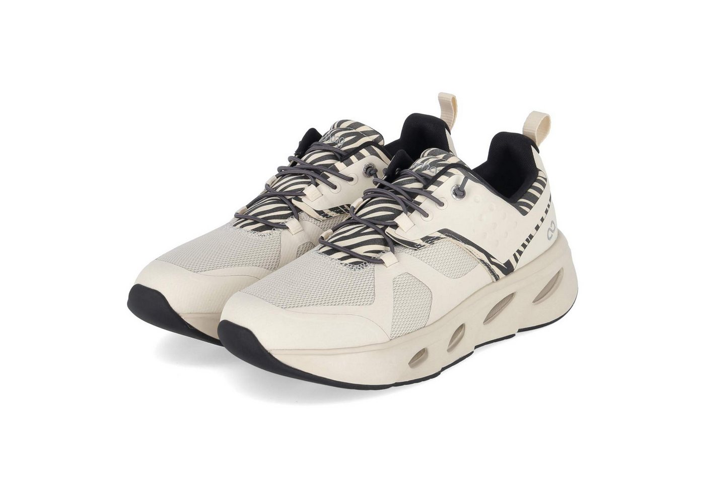 Tenhaag Tenhaag Slip On Sneaker 0001-152 Damen Textil & Synthetik beige Schnürschuh
