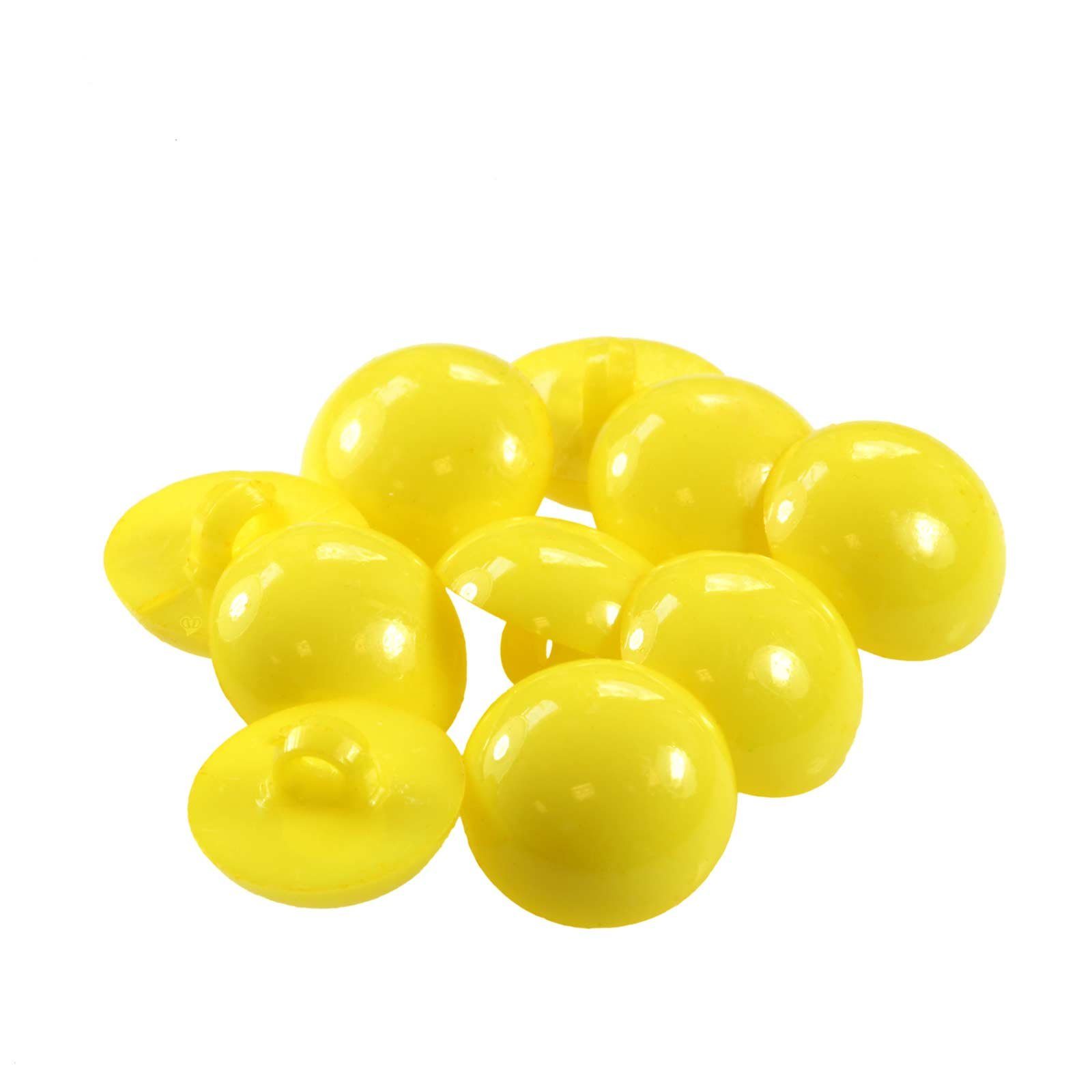 maDDma Knopf 10 x Kinderknopf Ösenknopf 1-Loch, rund, 15 mm