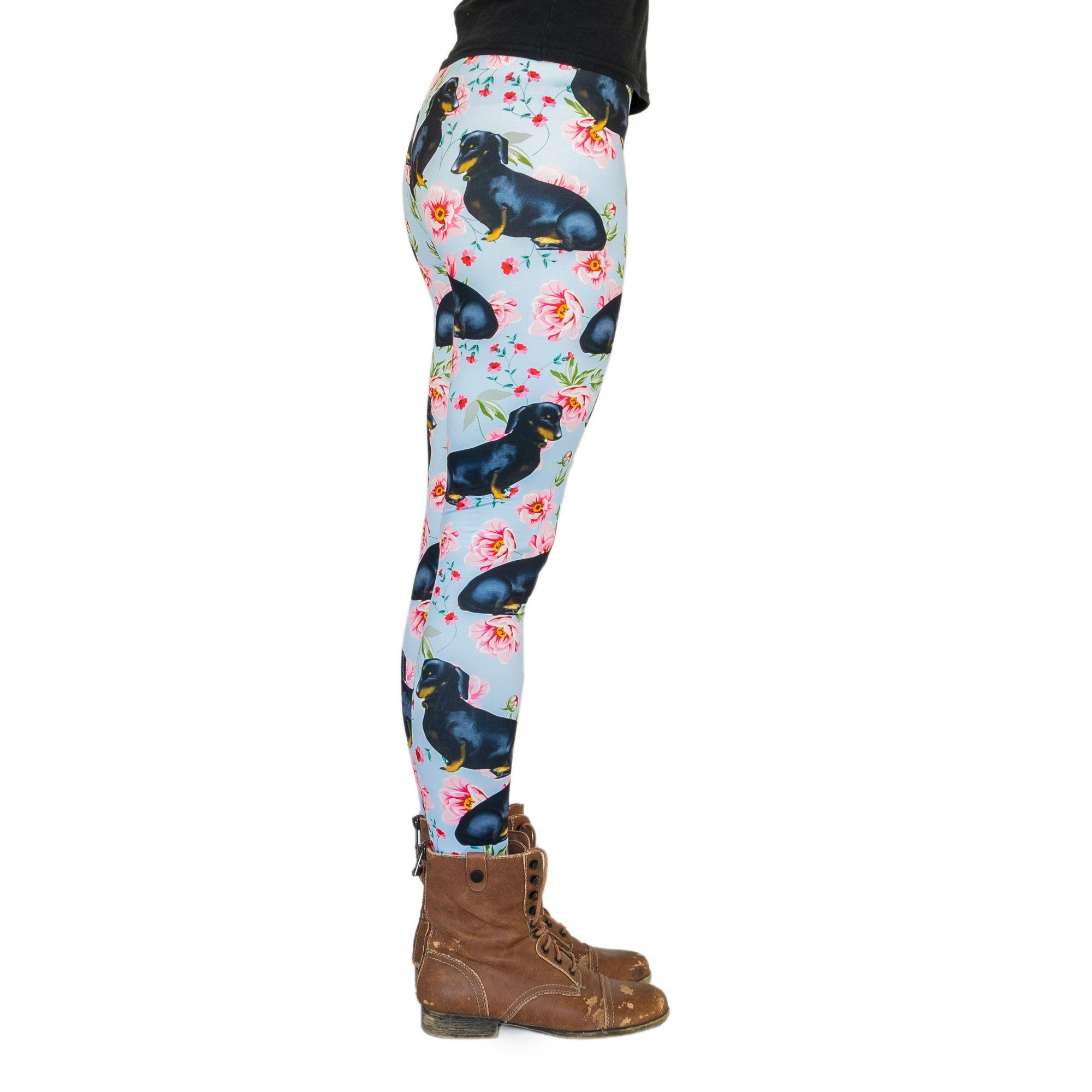 cosey Leggings Dackel Line Leggings (Einheitsgröße XS-L) Bodo