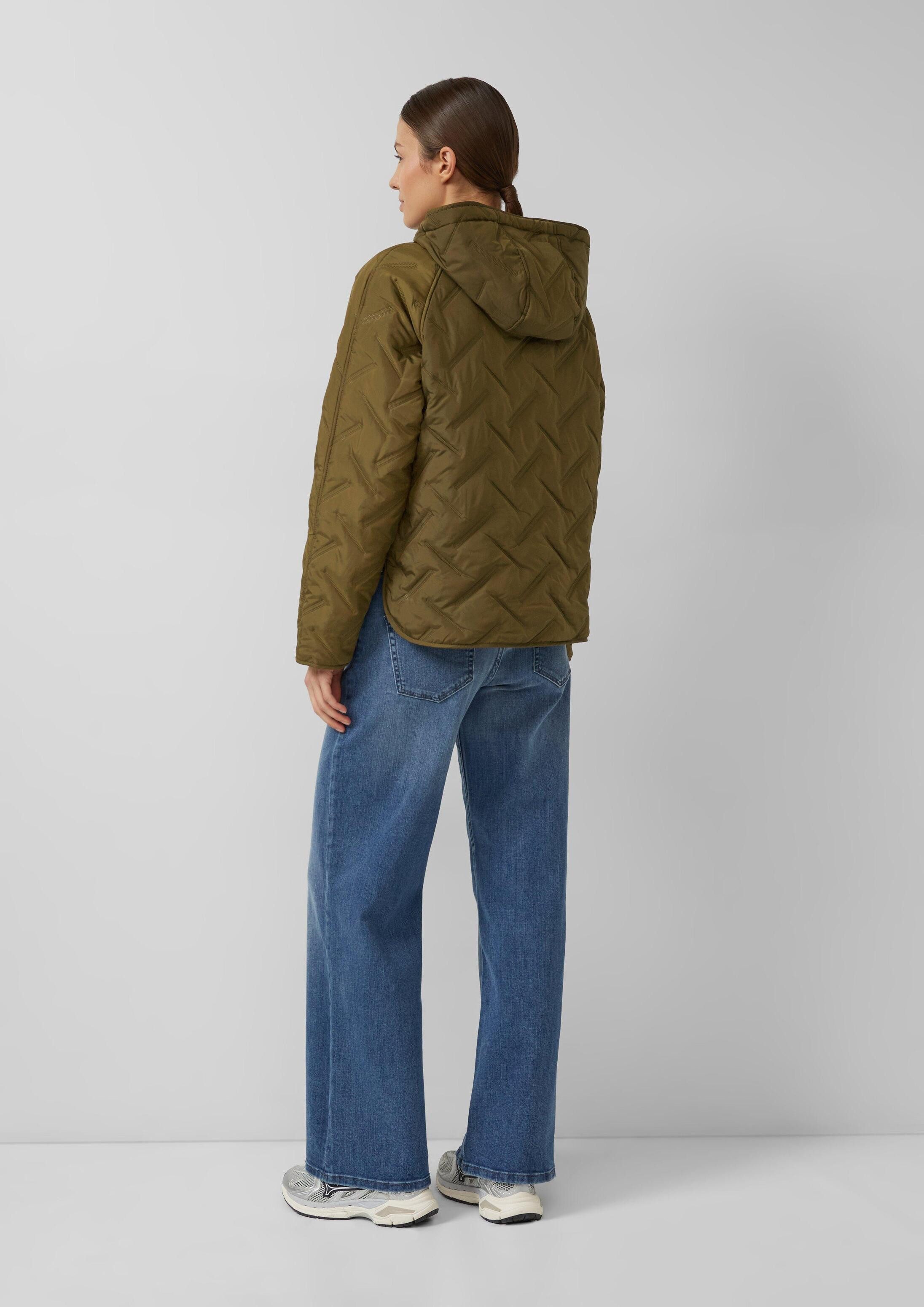 QS Funktionsjacke Outdoor-Jacke Wattierte Jacke mit Kapuze