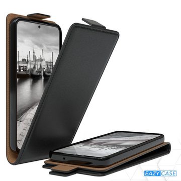 EAZY CASE Handyhülle Flipcase für Samsung Galaxy S23 6,1 Zoll, Tasche Klapphülle Handytasche zum Aufklappen Etui Kunstleder Schwarz