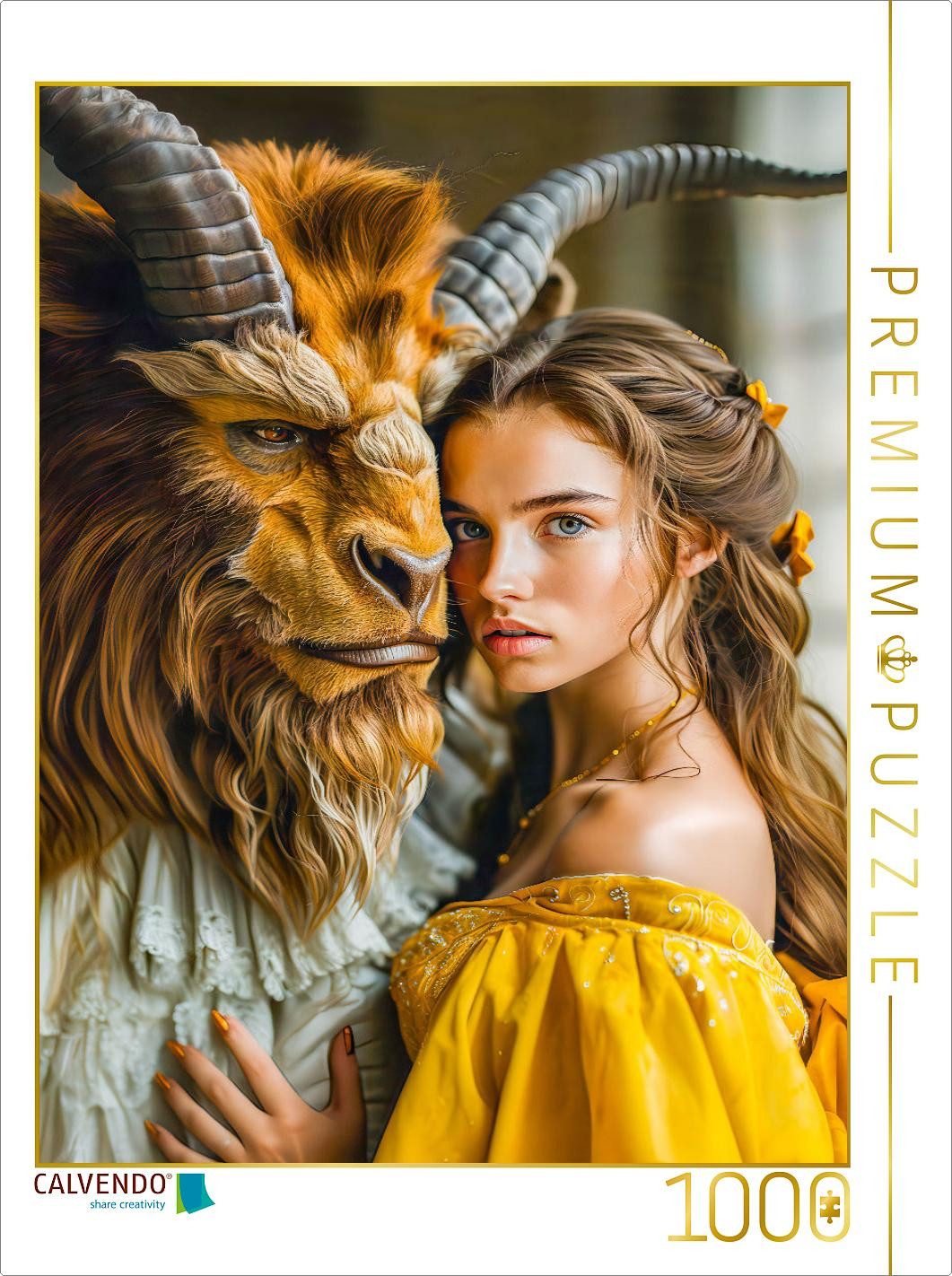 CALVENDO Puzzle CALVENDO Puzzle Die Schöne und das Biest, 1000 Teile Lege-Größe 64 ×, 1000 Puzzleteile