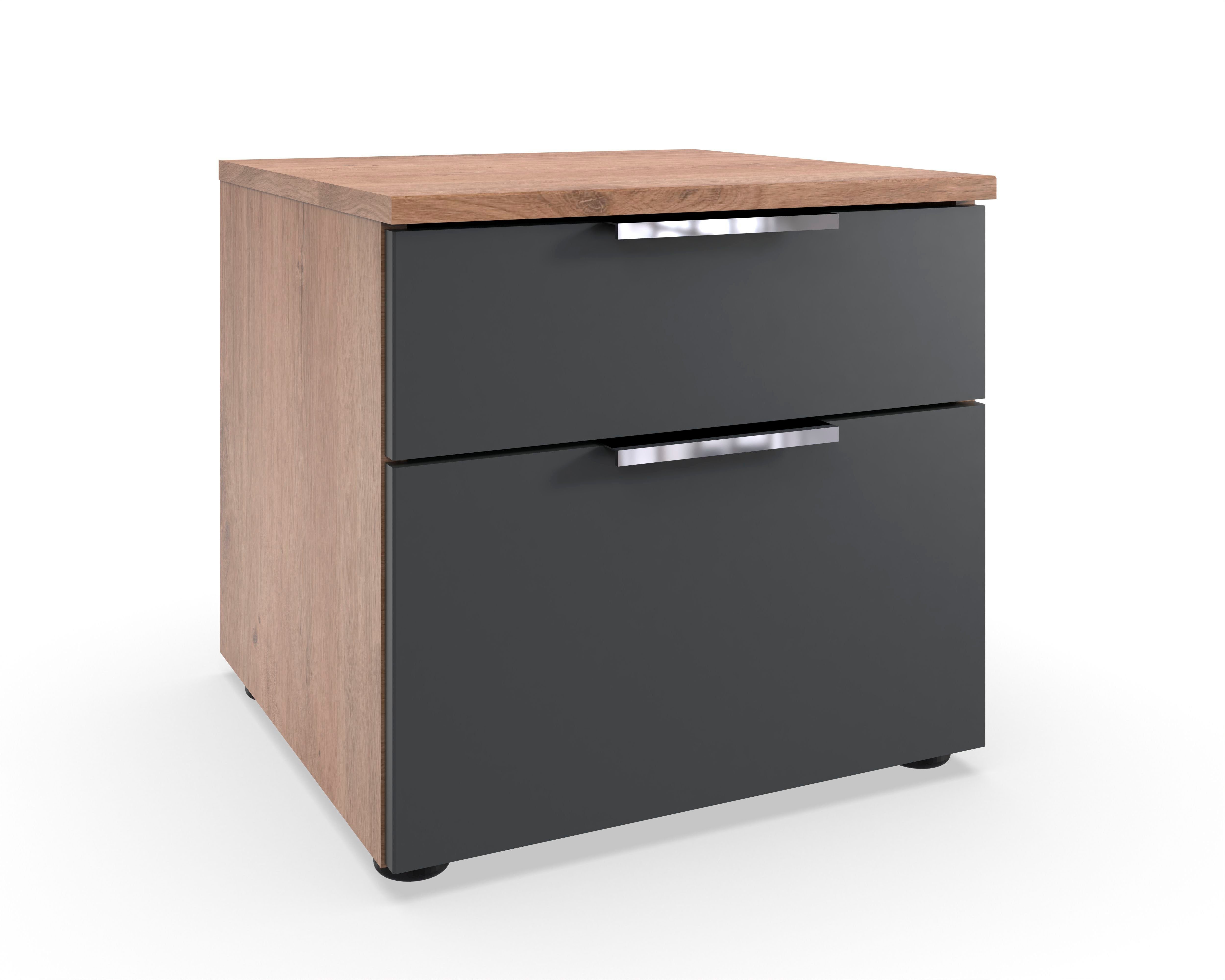 Wimex Nachtkommode Level by fresh to go, 2 Schubladen mit soft-close Funktion, 41cm breit, 39cm hoch