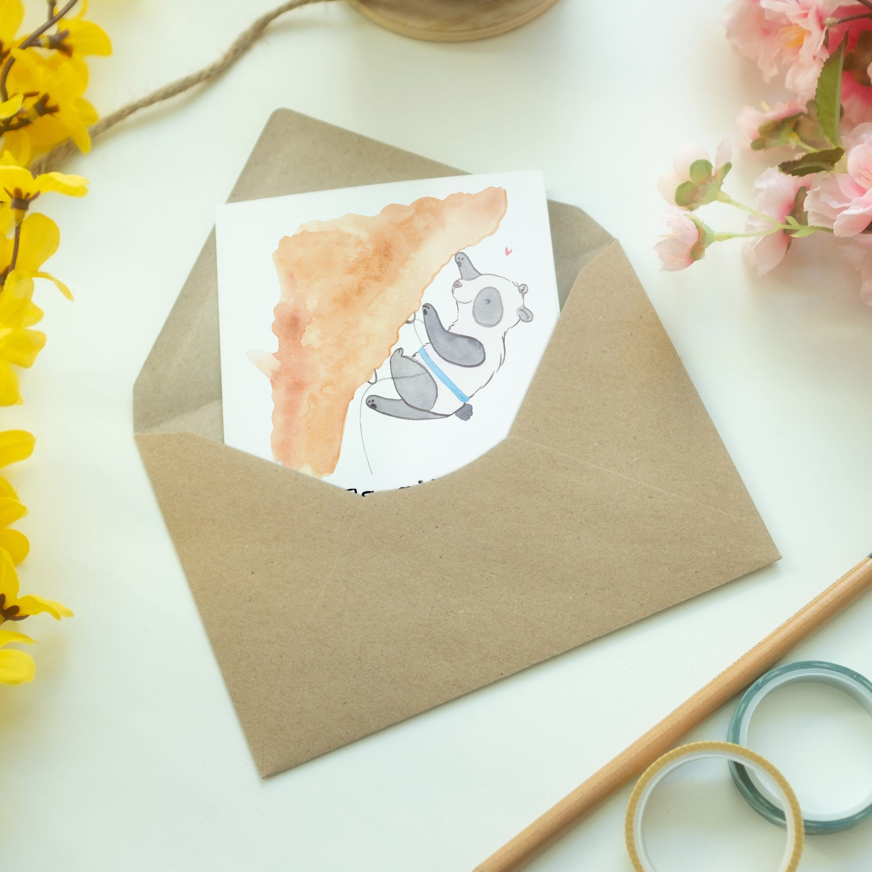 Panda Geschenk, Mr. - - Hochzeitskarte, Tage & Panda Einladungskart Mrs. Weiß Grußkarte Klettern