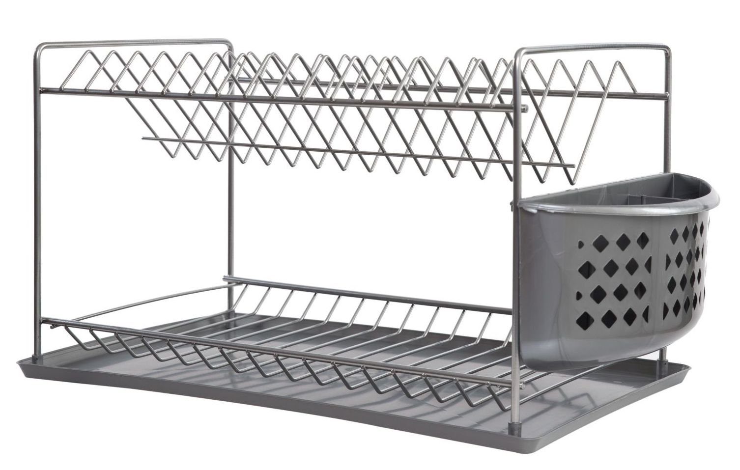 Geschirrständer Abtropfgestell Geschirr 2 Etagen Abtropfständer 93870 Abtropfkorb