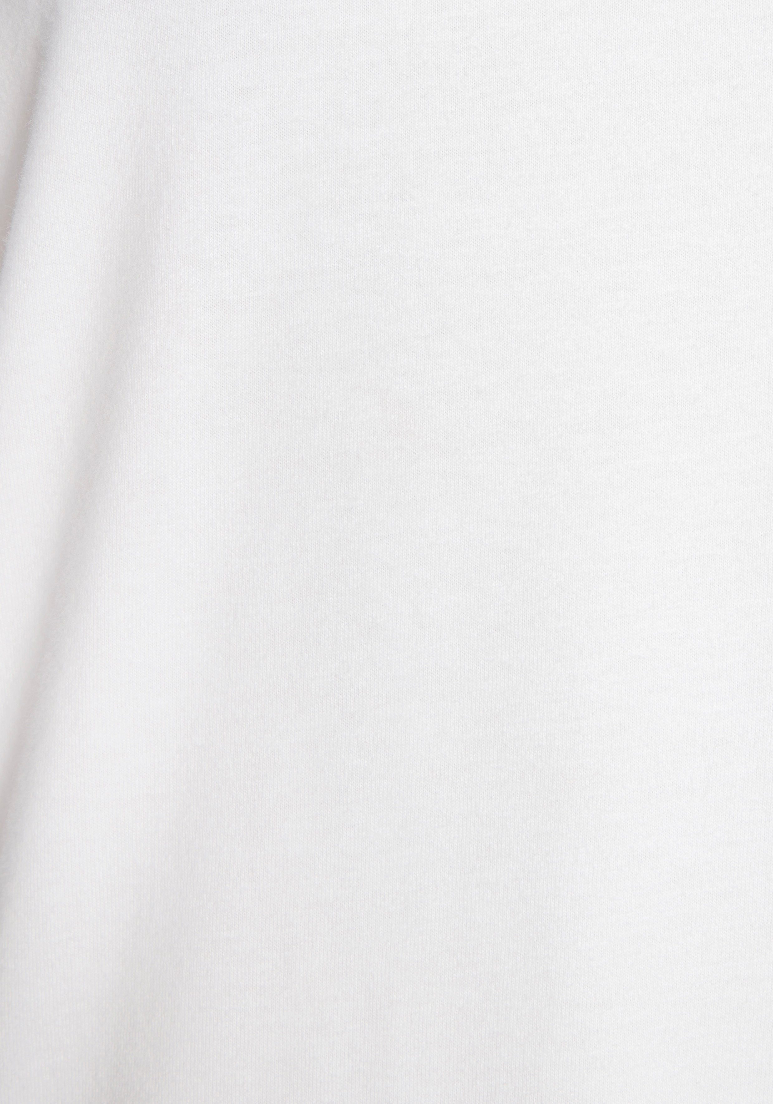 LASCANA Kurzarmshirt mit dezentem Frontdruck, T-Shirt aus Baumwolle, Printshirt, Basic – Bild 4 von 5