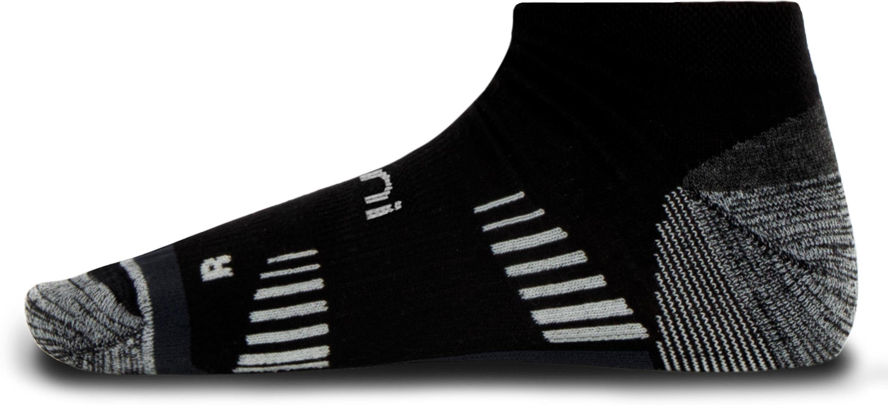 Merinowolle 2 Frotteesohle Merino Trekking Sneaker-Socken (2 Schwarz Sneakersocken Paar) hochwertige mit normani