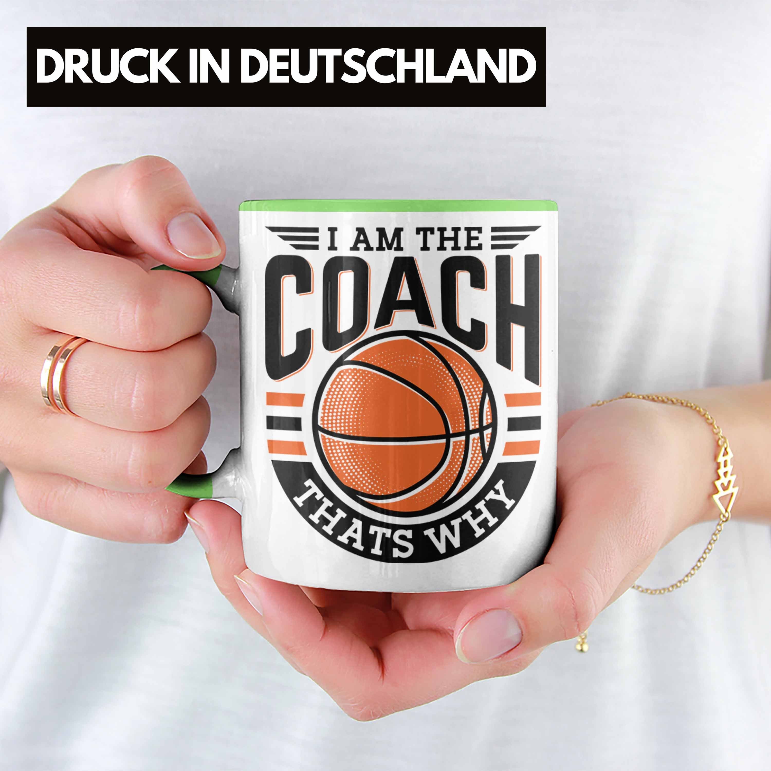 Coach Thats Tasse Lustig Trendation Basketball-Trainer The I Wh Coach Grün Geschenk Tasse Am