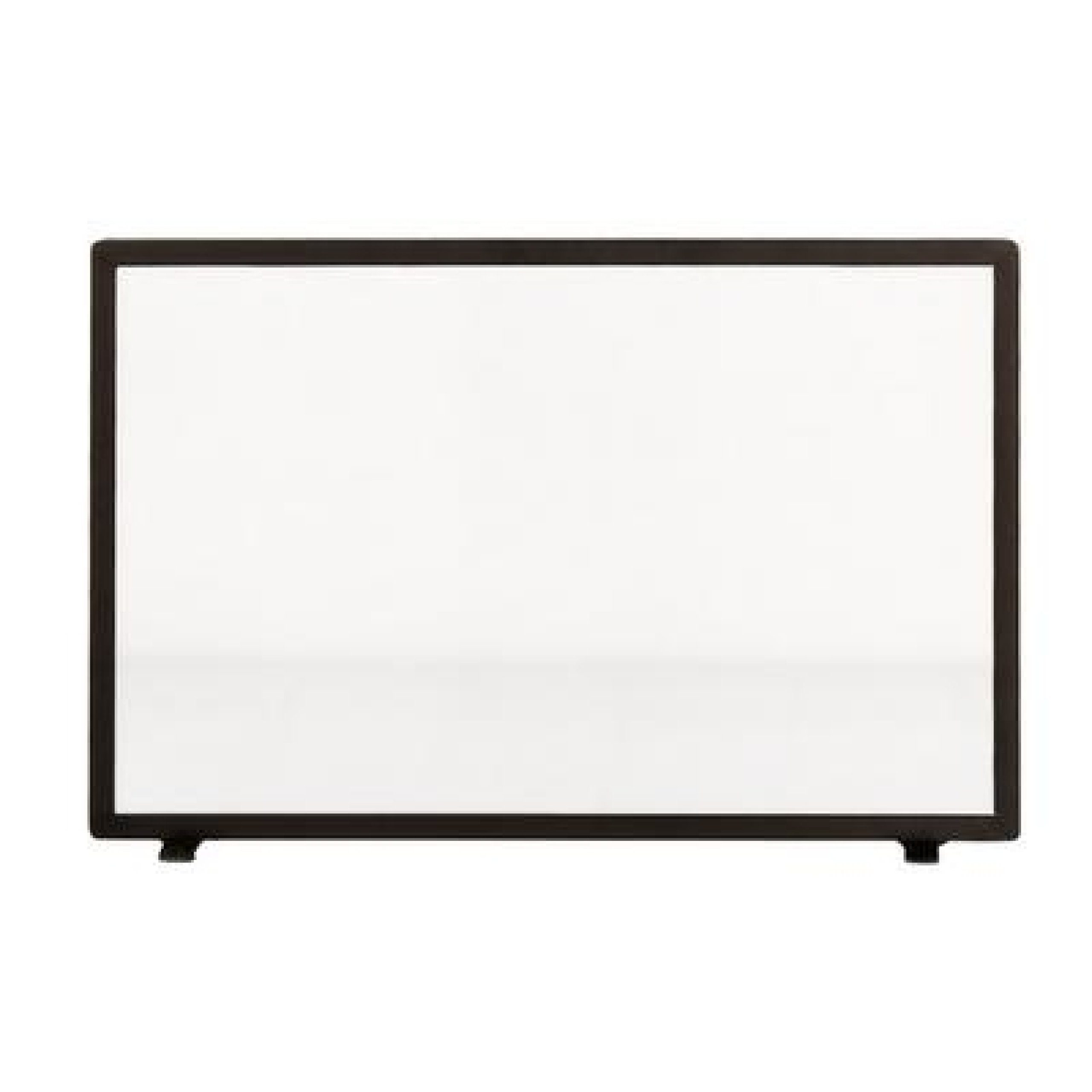 Heibi Metall Kaminholzregal Heibi Funkenschutz Stahl/Glas schwarz 71x15x47 cm einteilig