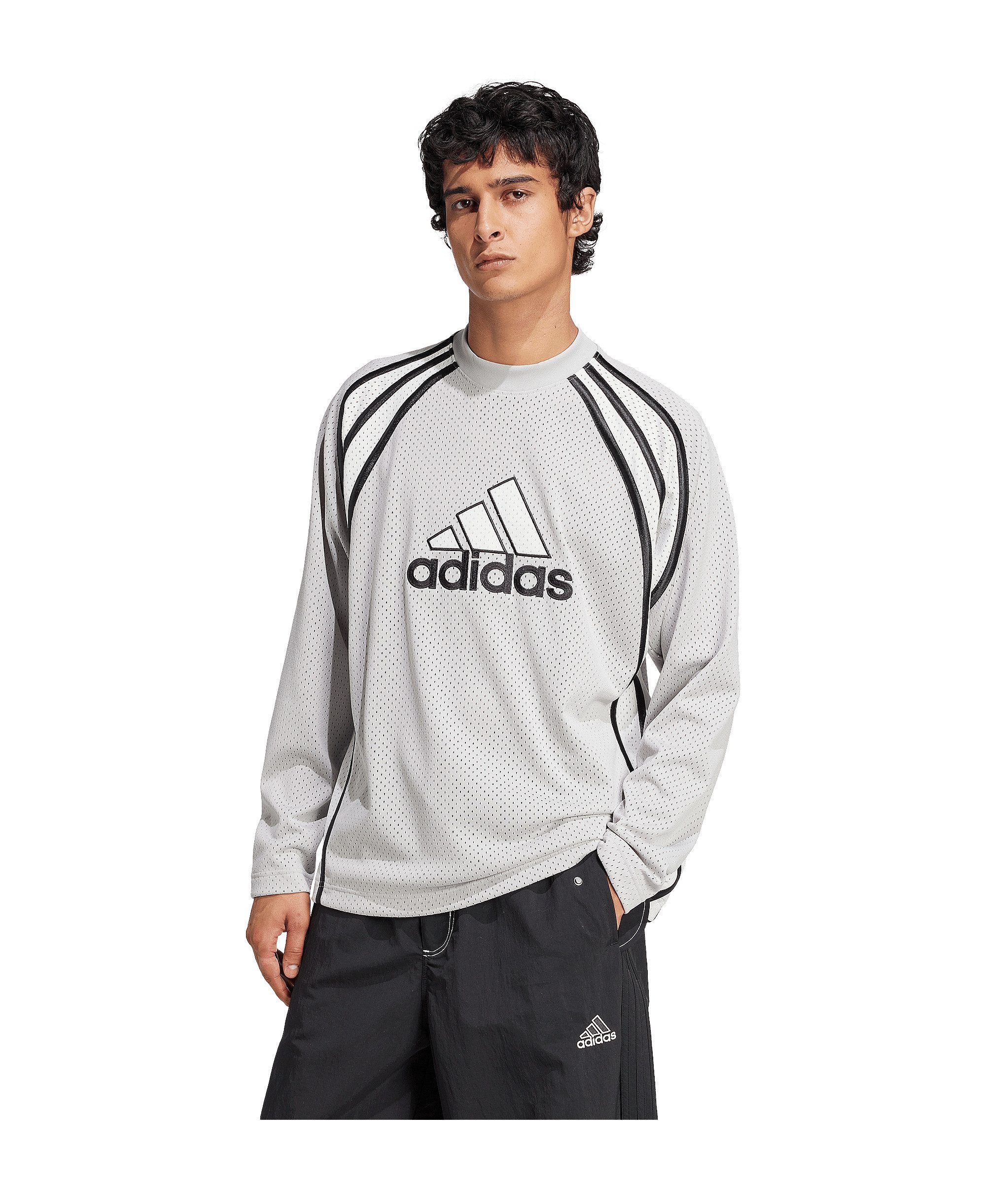 adidas Originals T-Shirt adidas Originals Warm Up Sweatshirt Langarm-Shirts Polyester
