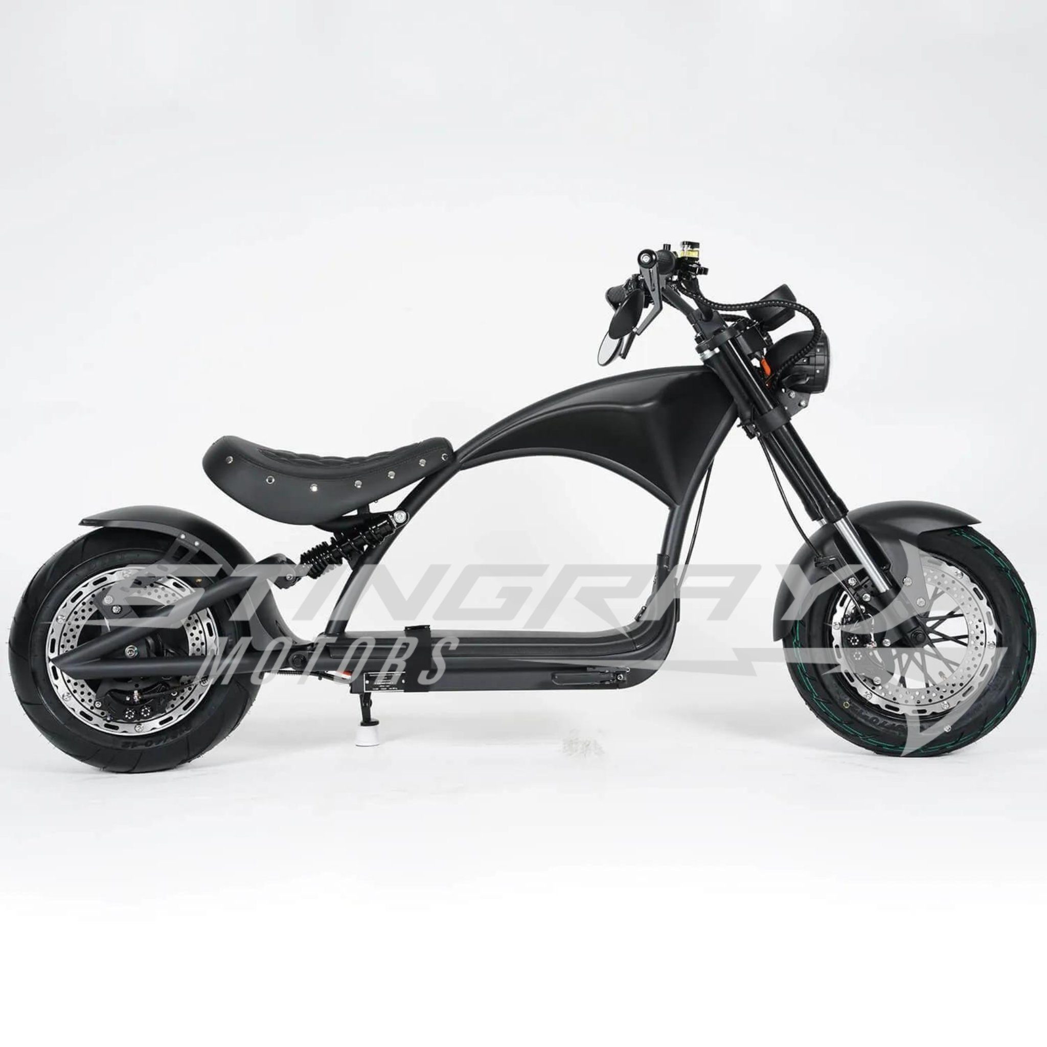 45 Stingray - E-Motorroller 3000,00 Motors Custom 30Ah Harley Rot M1P, Stingray - E km/h Chopper - 3kw Elektroroller W,