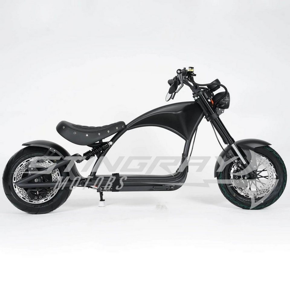 Stingray Motors E-Motorroller Elektroroller - Stingray Harley Custom - 3kw  30Ah - E Chopper M1P, 3000,00 W, 45 km/h
