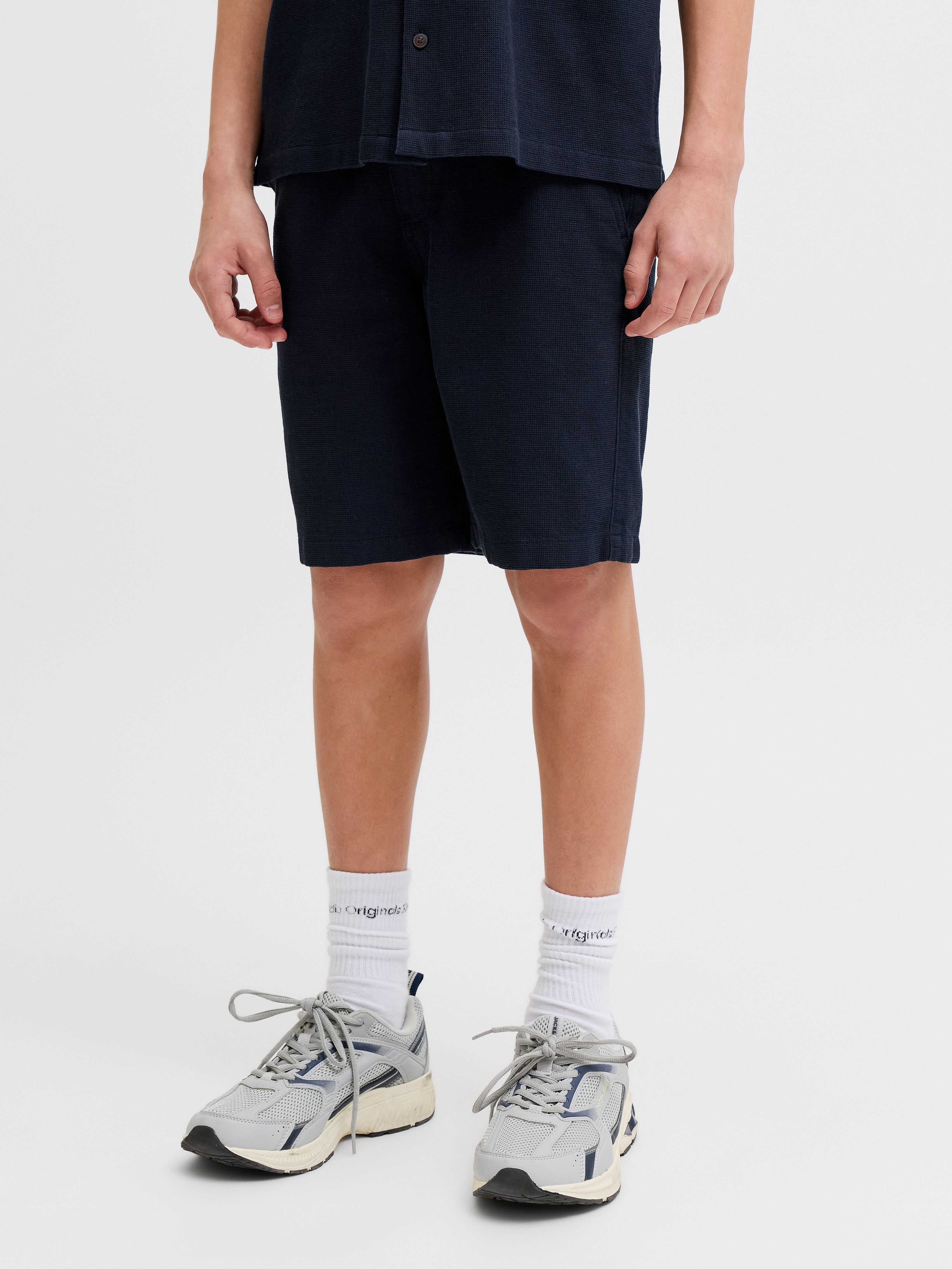 Jack & Jones Junior Shorts JPSTJAIDEN WAFFLE RESORT SHORTS JNR Baumwolle, locker geschnitten