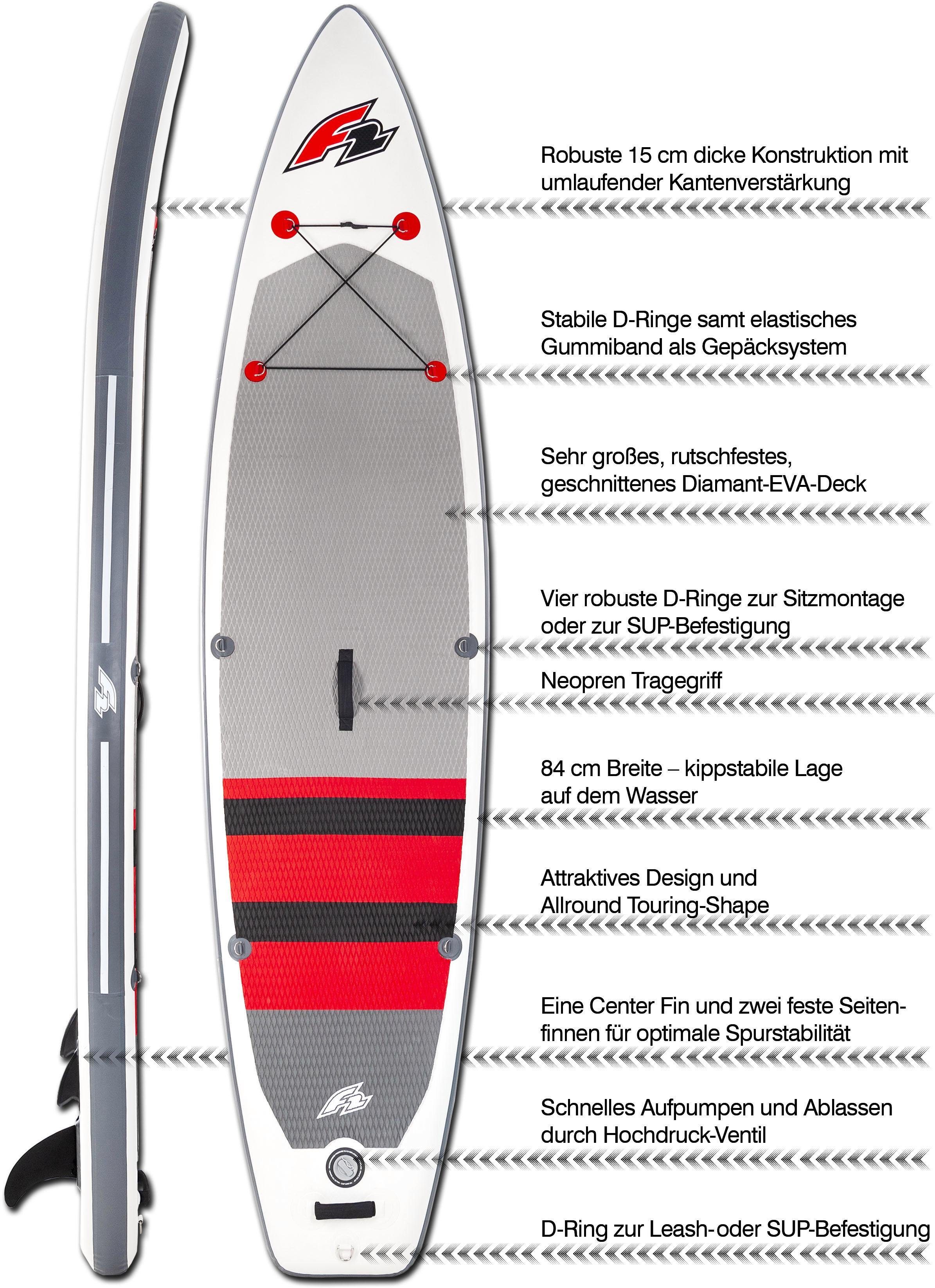 SUP-Board tlg), Stand Paddling F2 Inflatable Union (Set, 5 11,5, Up