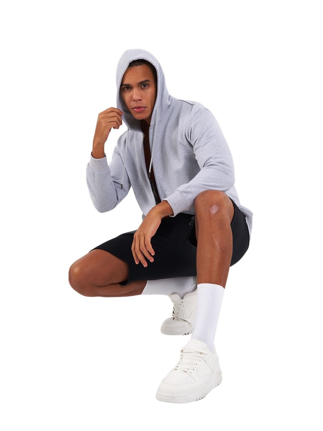 COMEOR Kapuzensweatjacke Herren Zip-Hoodie Kapuzenjacke Sweatshirt mit Reißverschluss