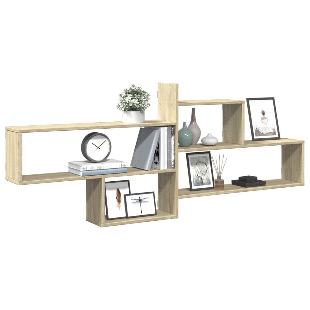 vidaXL Regal Wandregal Sonoma-Eiche 167,5x18x68 cm günstig online kaufen