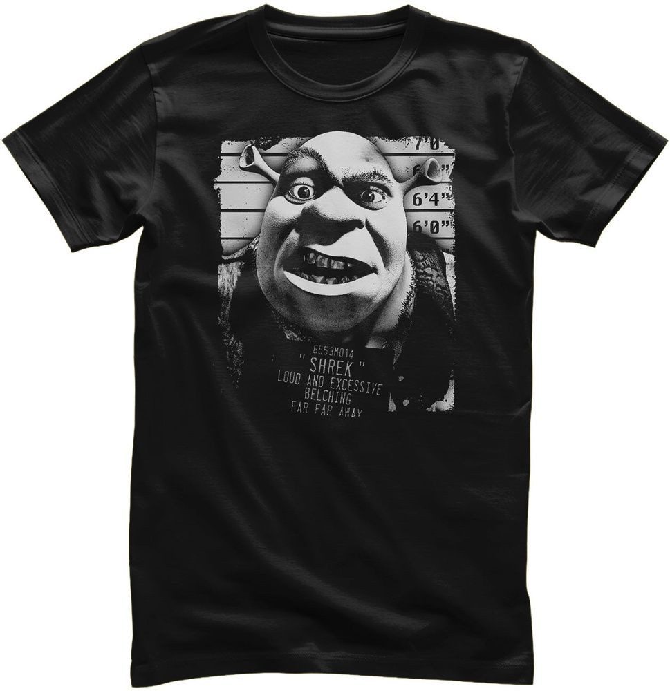 Shrek T-Shirt Shrek MugShot T-Shirt