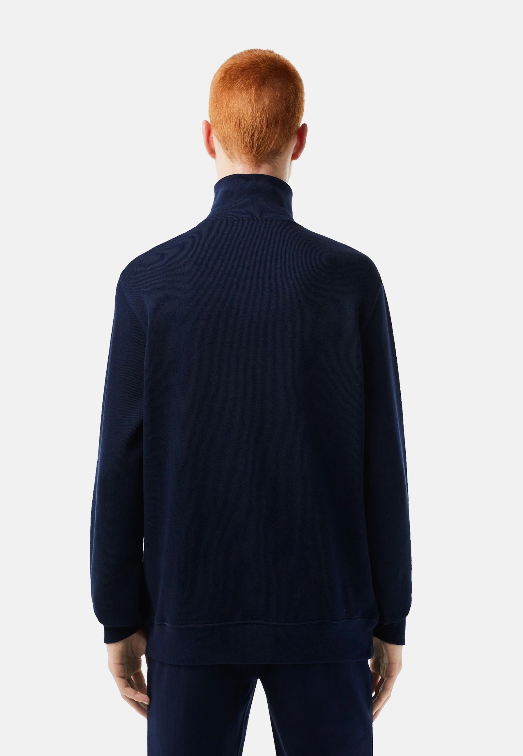 Lacoste Troyer Pullover Sweatshirt mit Stehkragen und (1-tlg)