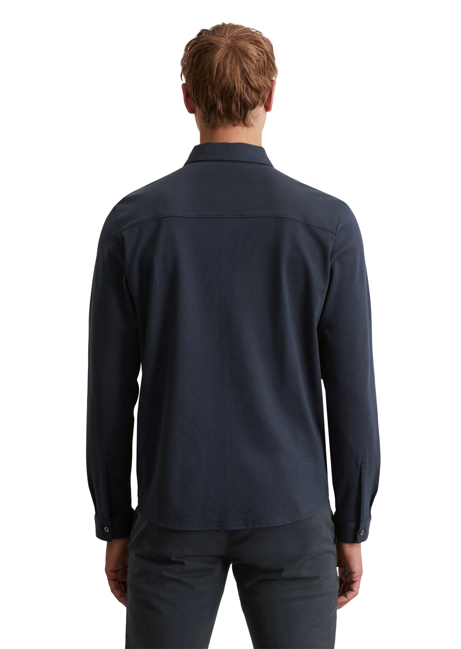 Marc O'Polo Langarmhemd aus Jersey, regular fit, leicht, fließend, atmungsa günstig online kaufen