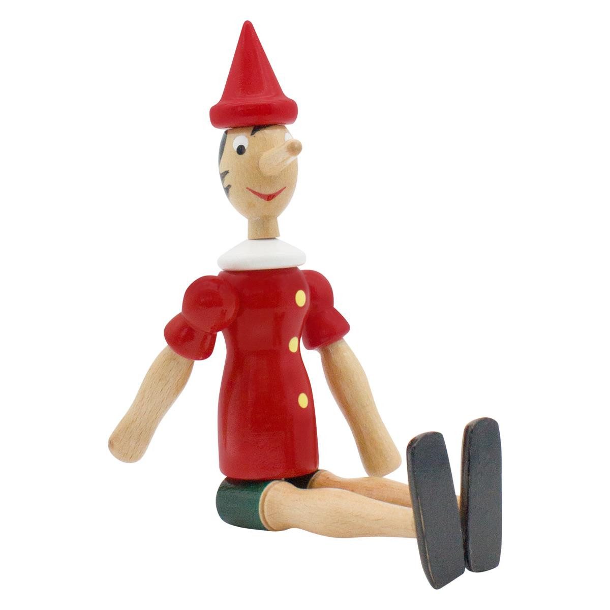GICO Spielfigur Pinocchio Gelenkfigur aus Holz, Länge 24 cm- Made in Italy- 9011 – Bild 2 von 2