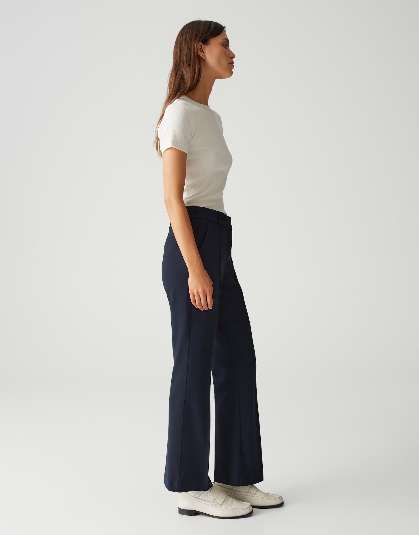 OPUS PANTS Stoffhose LUANE aus Baumwollmix Ankle, französische Taschen, Gummibund hinten – Bild 5 von 5